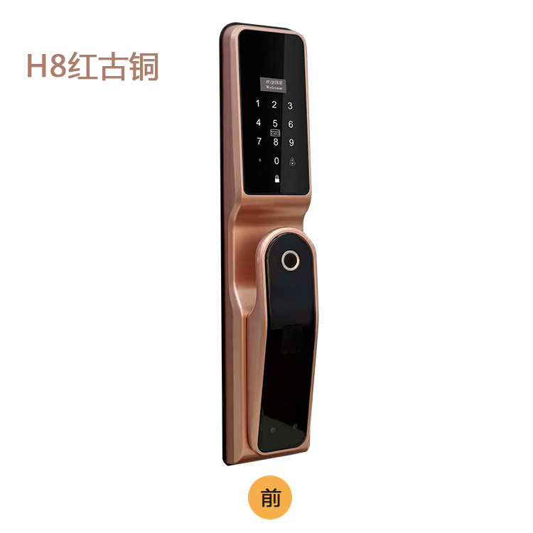 Fingerprint code lock H8 red bronze